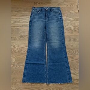 American Eagle Wide Leg Flare Long Jeans